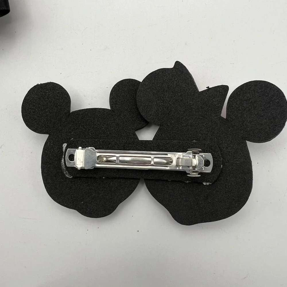 Disney Mickey and Minnie Mouse Hair Accessory Lot of 4 VTG Retro Disneyana